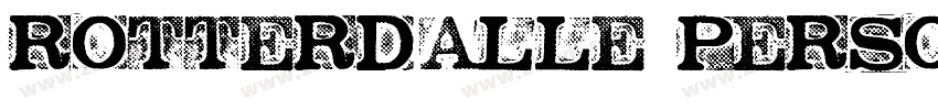 Rotterdalle Personal字体转换
